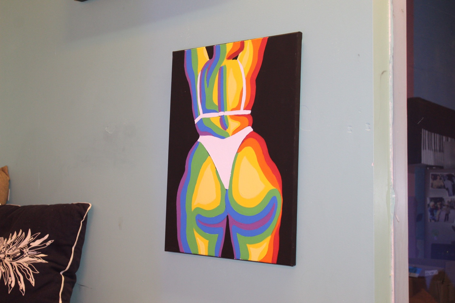 Colorful wall art inside Dear Eleanor